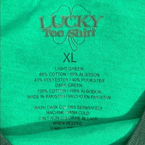 Lucky Tee Shirt Saint Patrick’s Day Irish Celtic - Picture 2 of 2